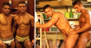 More photos of the sexy Brazilian porn couple Wagner Vittoria and Diego Lauzen!