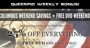 QueerPig Weekly Bonus #19 – Get A HUGE discount + a FREE dvd!