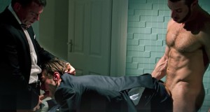 Scott Carter and Cavin Knight fuck Justin Harris in the “The Cube” by Men At Play