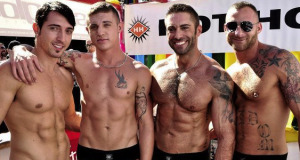 Jake Genesis, Derek Parker, Jimmy Durano and James Ryder at the Castro Street Fair