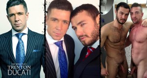 Trenton Ducati, Jessy Ares and Scott Hunter are filming for Men At Play