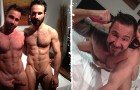 Martin Mazza and Aybars on the set of Raging Stallion’s upcoming movie