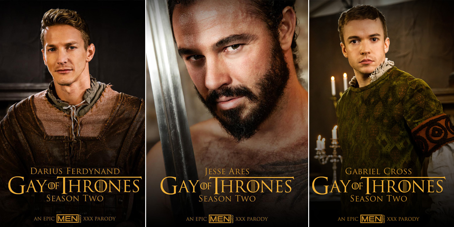 Gay of Thrones, Men.com, Jessy Ares, Gabriel Cross, Darius Ferdynand